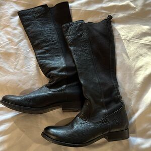 Frye Molly Gore Black Boots 6 1/2